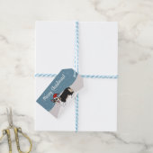 Kerstcorgi Cadeaulabel (Met Touw)