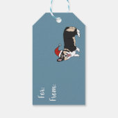 Kerstcorgi Cadeaulabel (Achterkant)