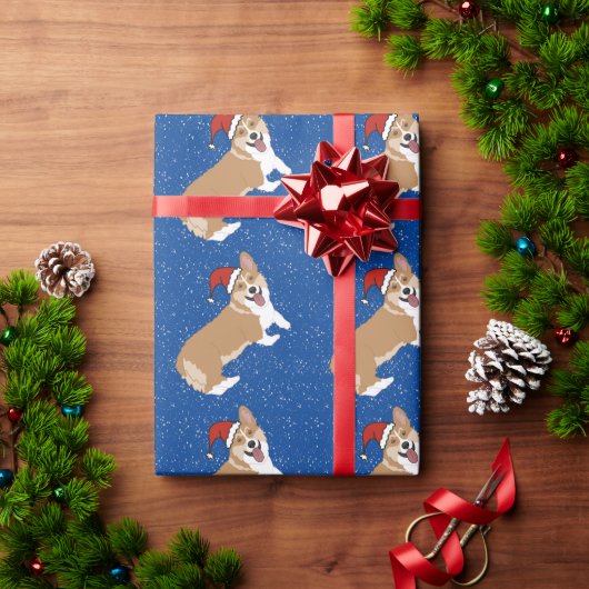Kerstcorgi Cadeaupapier (Feestdagen Geschenken)