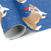 Kerstcorgi Cadeaupapier (Rol Hoek)