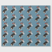 Kerstcorgi Cadeaupapier (Vlak)