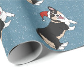 Kerstcorgi Cadeaupapier (Rol Hoek)