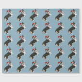 Kerstcorgi Cadeaupapier (Vlak)
