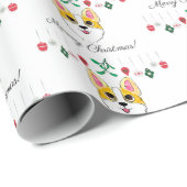 Kerstcorgi Cadeaupapier (Rol Hoek)