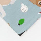 Kerstcorgi Dogs Fleece Blanket Deken (Hoek)