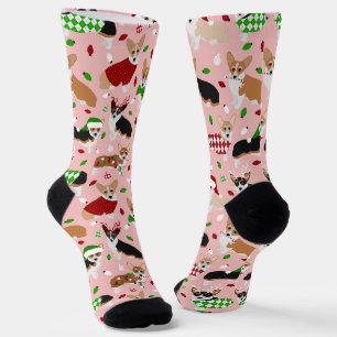 Kerstcorgi Dogs Socks Sokken