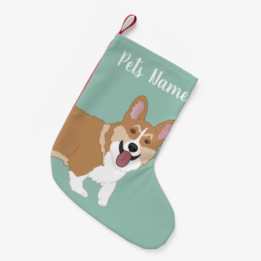 Kerstcorgi Kleine Kerstsok (Voorkant (Hangend))