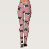 Kerstcorgi Pup  Leggings (Achterkant)