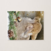 Kerstcorgi Puppy Legpuzzel (Horizontaal)