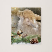 Kerstcorgi Puppy Legpuzzel (Verticaal)