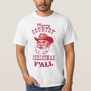 Kerstcowboy Santa Claus   Voordelig T-shirt