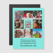 Kerstcozy Winter Vibes Family Foto Collage (Voorkant / Achterkant)