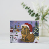 kerstcrash feestdagenkaart (Staand voorkant)