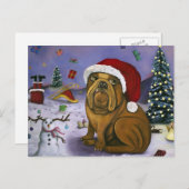 kerstcrash feestdagenkaart (Voorkant / Achterkant)