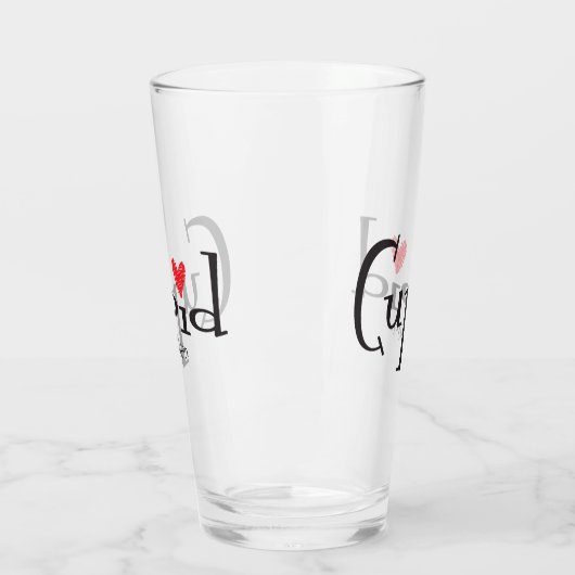 kerstcrin rendierrood hartglas glas (Links)