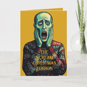 Kerstcrisis - Edvard Munch Seizoens Sweater Kaart
