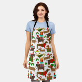 Kerstcute dachshund Dog Patroon Schort (Gedragen)