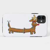 Kerstdachshund Case-Mate iPhone Case (Achterkant (horizontaal))