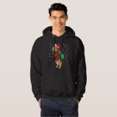 Kerstdachshund Dog Cute Wiener Dogs Xmas Hoodie (Voorkant volledig)