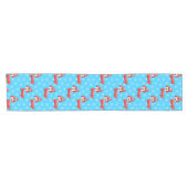 Kerstdachshund Dog Pattern Korte Tafelloper (Horizontaal)