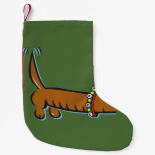 Kerstdachshund Kleine Kerstsok