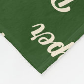 Kerstdachshund met Dog's naam Fleece Deken (Hoek)