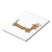 Kerstdachshund Notitieblok (Gedraaid)