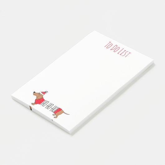 Kerstdachshund Post-it® Notes (Schuin)