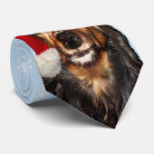 Kerstdachshund Stropdas (Opgerold)