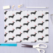 kerstdachshunds en kerstmanden tissuepapier (Craft)