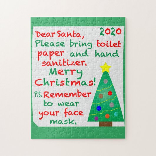 Kerstdag 2020 herinneren legpuzzel (Verticaal)