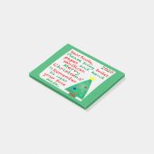 Kerstdag 2020 herinneren post-it® notes (Schuin)