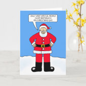 Kerstdag 25 december Cartoon Kaart (Gele Bloem)