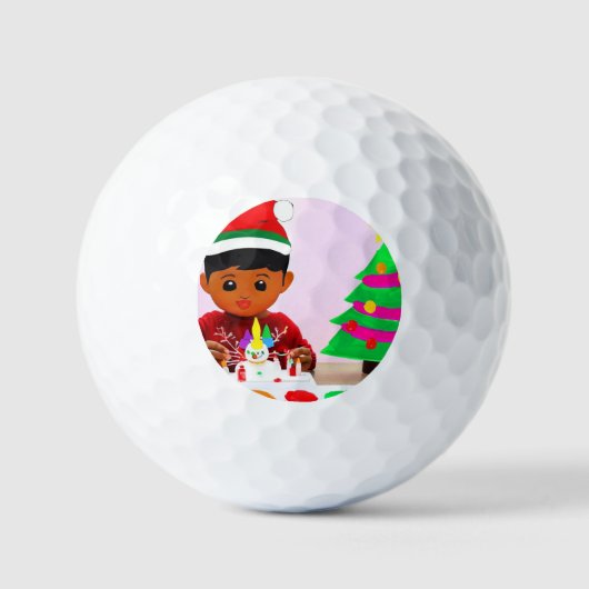 Kerstdag (4) golfballen (Voorkant)
