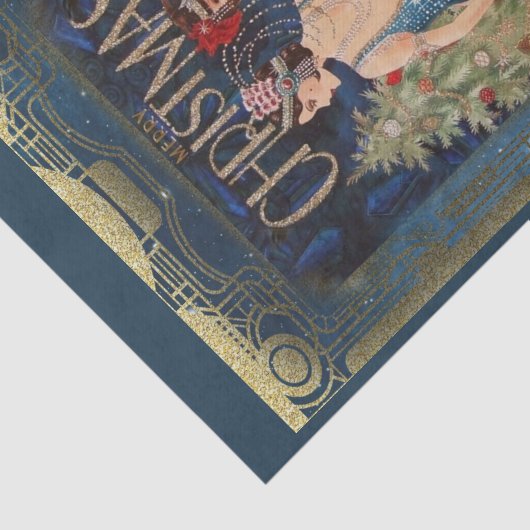 Kerstdag  Art Deco Tissuepapier (Detail)