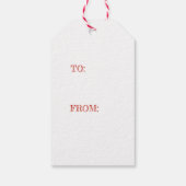 kerstdag cadeau Label Cadeaulabel (Achterkant)