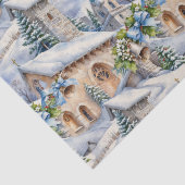 Kerstdag Country Church Tissuepapier (Detail)