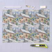 Kerstdag Country Church Tissuepapier (Craft)