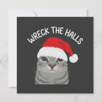 Kerstdag Kat Kerstmis Feestdagenkaart