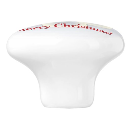 Kerstdag Keramische Knop (Zijkant)