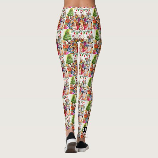 Kerstdag Leggings (Achterkant)