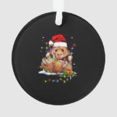 Kerstdag met jute hamster ornament (achterkant)