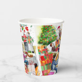 Kerstdag Papieren Bekers (Achterkant)