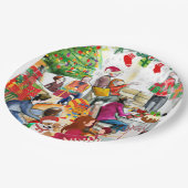 Kerstdag Papieren Bordje (Gekanteld)