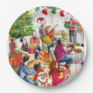 Kerstdag Papieren Bordje