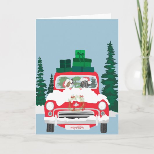 Kerstdag Reizen Kaart (Voorkant)
