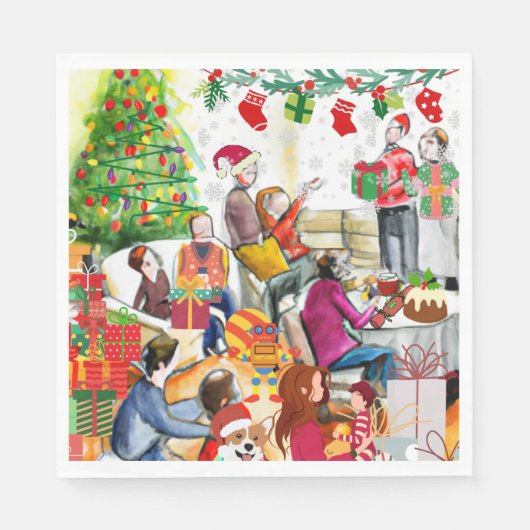 Kerstdag Servet (Voorkant)