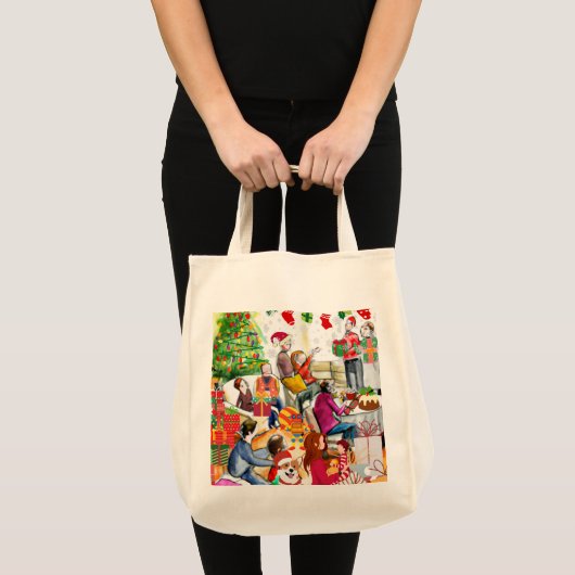 Kerstdag Tote Bag (Voorkant (product))
