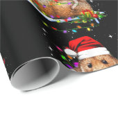 Kerstdag van Cute Hamster Cadeaupapier (Rol Hoek)