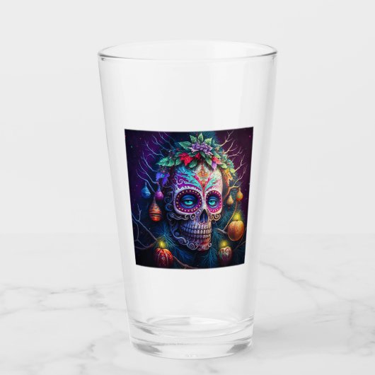 Kerstdag van de dode glazen tumbler (Voorkant)